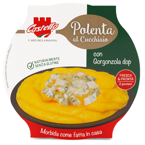Polenta al Cucchiaio con gorgonzola in formato ciotola da 600 grammi