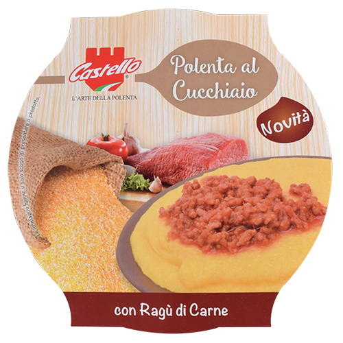 Polenta al Cucchiaio con ragù in formato ciotola da 600 grammi