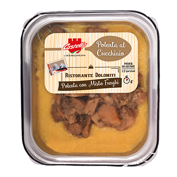Polenta al Cucchiaio con funghi in formato ciotola da 350 grammi