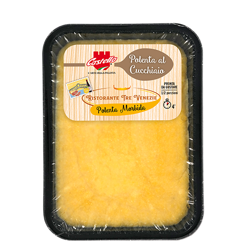 Polenta al Cucchiaio in formato vaschetta da 350 grammi